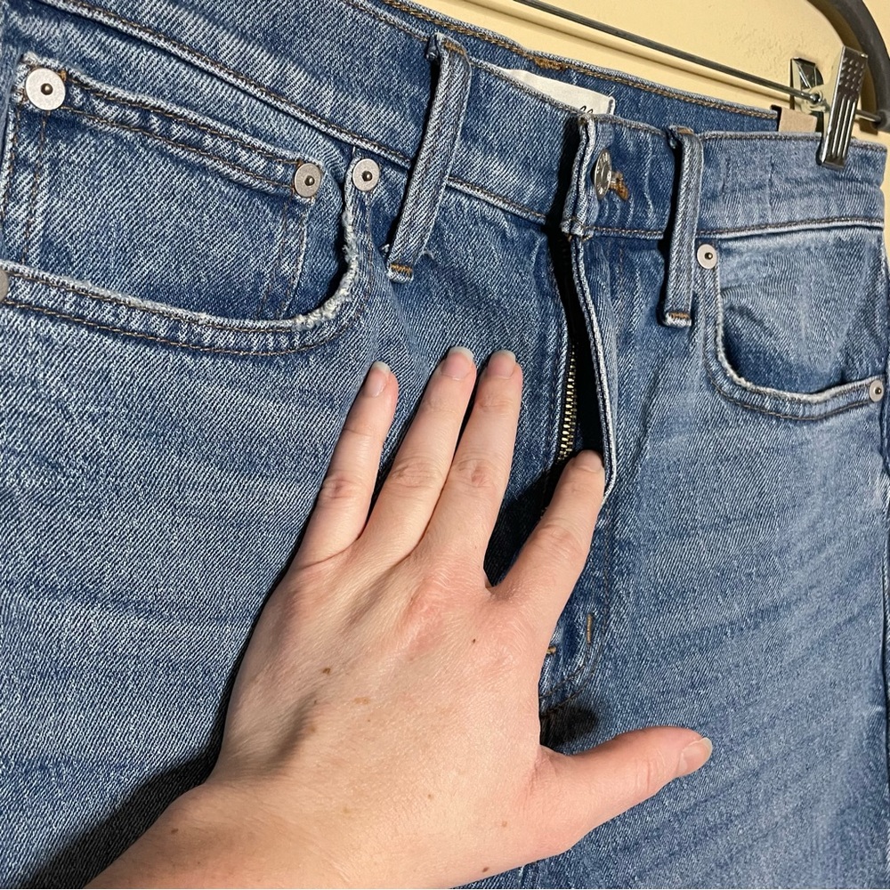Madewell The High Rise Slim Boy Jean in Neal Wash Tencel Denim Edition - Picture 5 of 16
